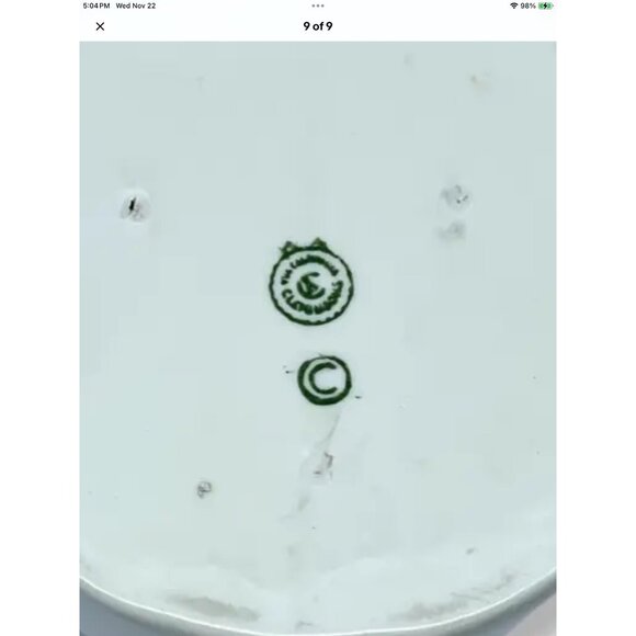 Vtg Cherry Branch Watering Can Pitcher Calif Ceramic Hand Painted 16oz MCM - Picture 9 of 9